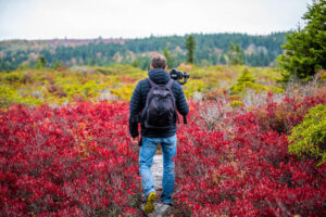 A man enjoying the best spring activities in Canaan Valley