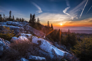 Cool Vacation Spots in the US To Beat the Heat - a picture of an overlook in Canaan Valley