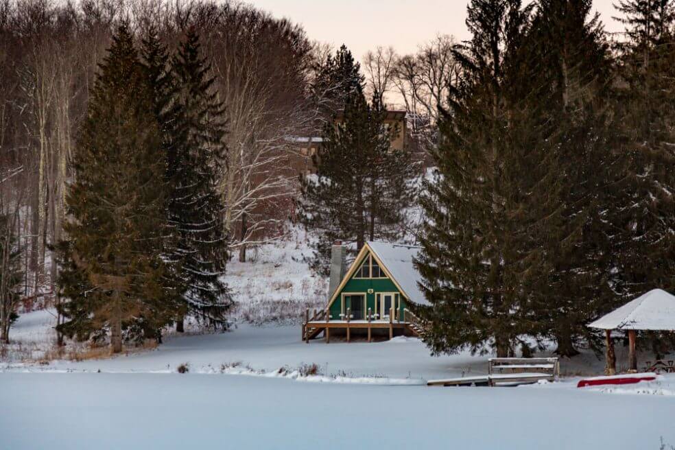a green Canaan Valley vacation rental home